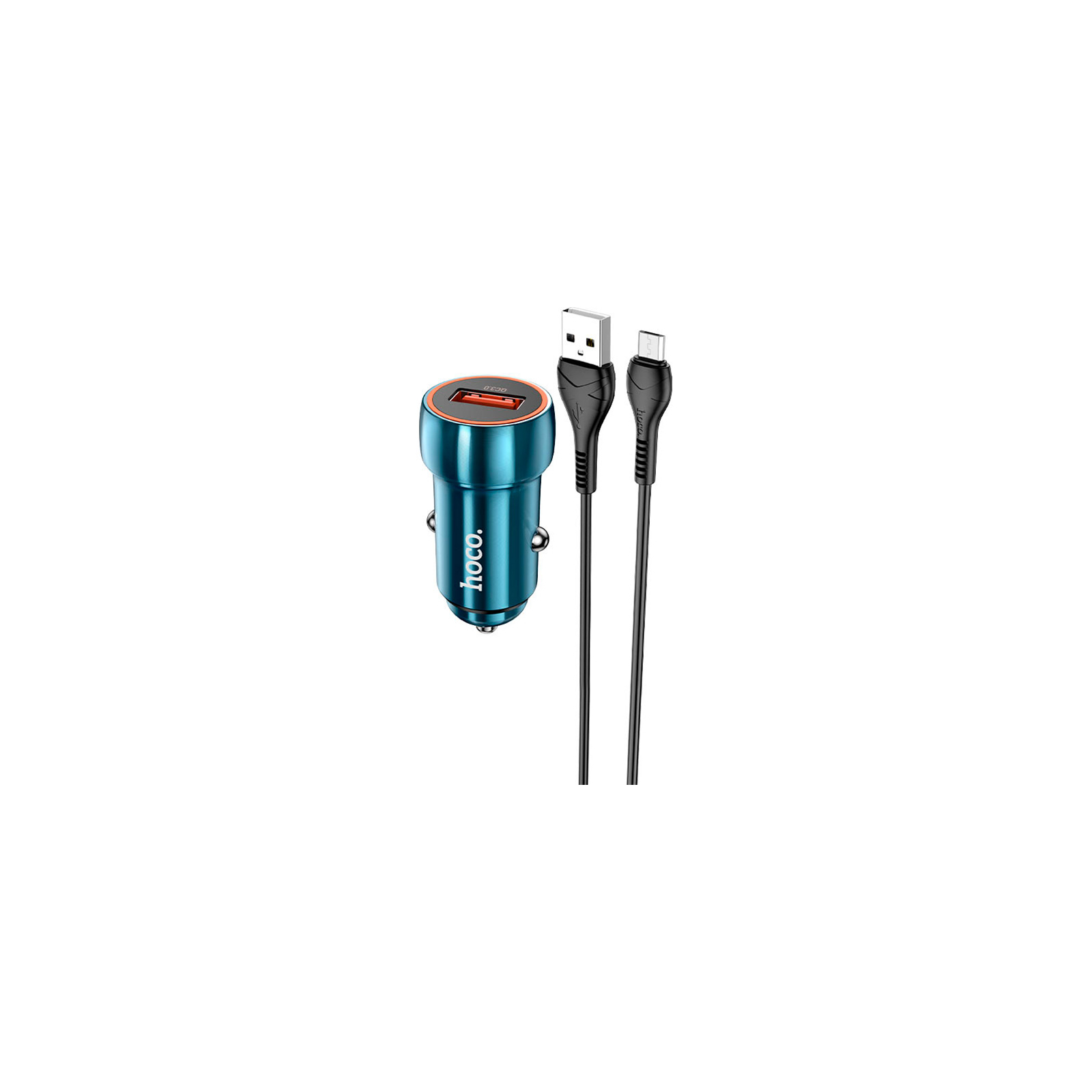 Зарядний пристрій HOCO Z46 USB Sapphire Blue (6931474770301)