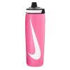 Пляшка для води Nike Refuel Bottle 24 OZ рожевий, чорний, білий 709 мл N.100.7666.634.24 (887791745491)