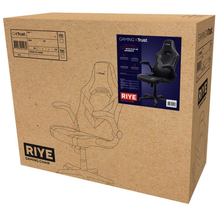 Крісло ігрове Trust GXT703R Riye Black/Red (24986) зображення 8