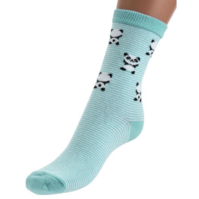 Носки детские Bibaby с пандами (68257-3-green)