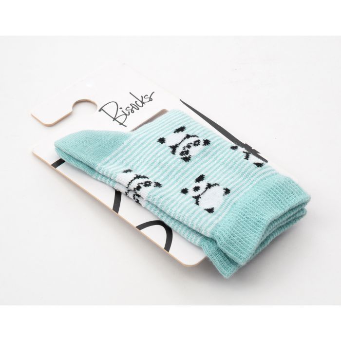 Носки детские Bibaby с пандами (68257-3-green) изображение 2