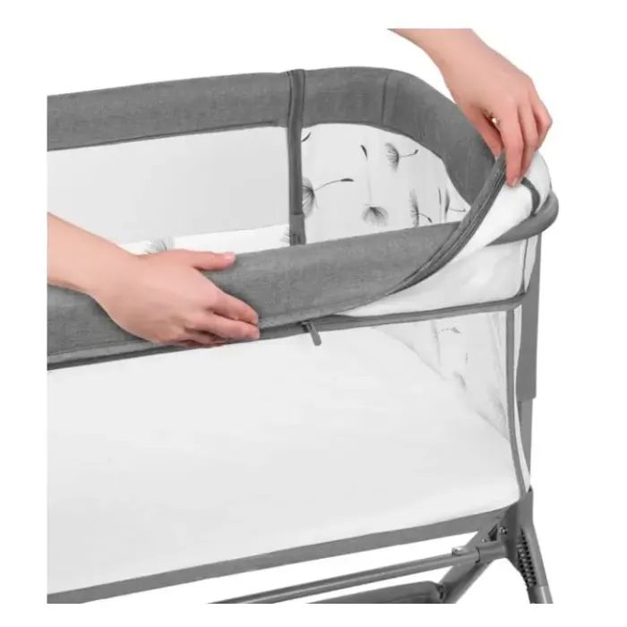 Кроватка Lionelo приставная Leonie Plus 3 в 1 Grey Stone (LO-LEONIE PLUS GREY STONE) изображение 11