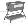 Кроватка Lionelo приставная Leonie Plus 3 в 1 Grey Stone (LO-LEONIE PLUS GREY STONE) изображение 6