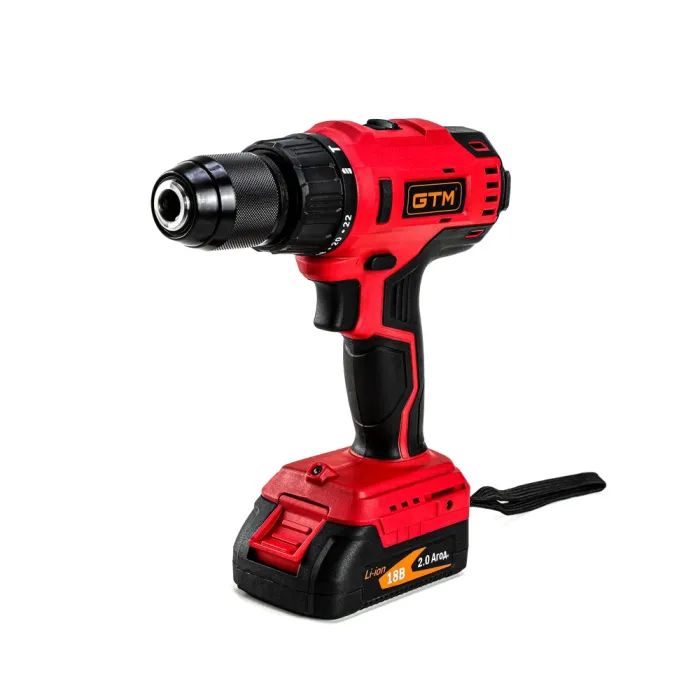 Шуруповерт GTM DSI18/60BL с ударом, 18V, 60Нм, 2x2Ah (DSI18/60BL) изображение 2