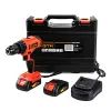 Шуруповерт GTM DSI18/60BL с ударом, 18V, 60Нм, 2x2Ah (DSI18/60BL)