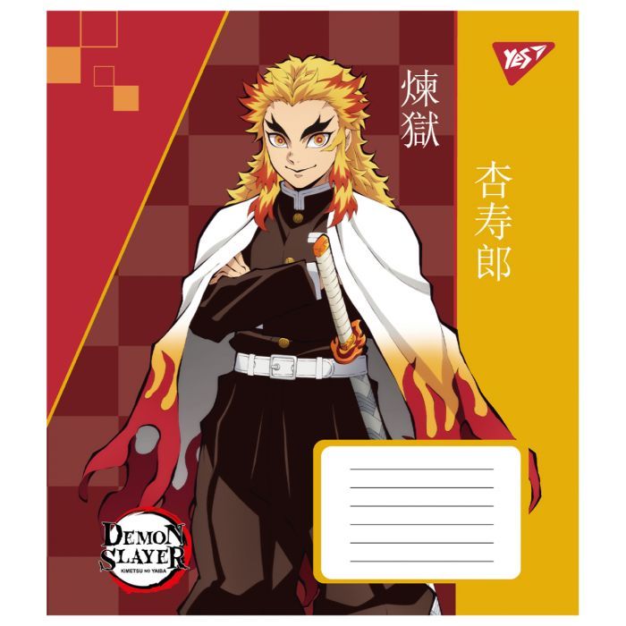 Зошит Yes Demon slayer 18 аркушів клітинка (767244) зображення 6