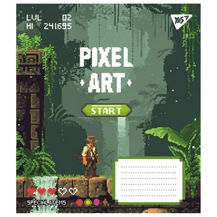 Тетрадь Yes Pixel art 12 листов линия (767228) изображение 5
