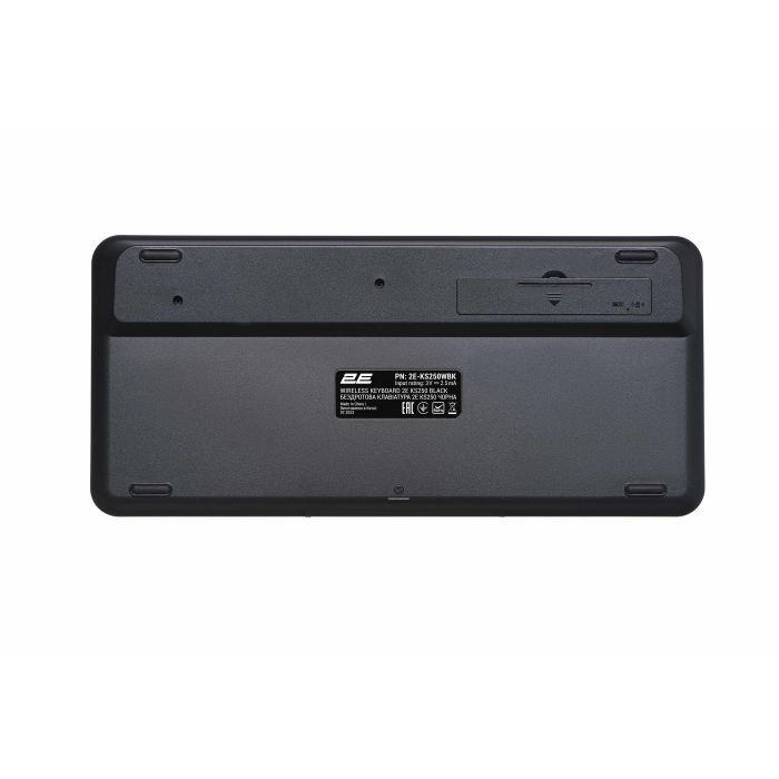 Клавіатура 2E KS250 Wireless USB/Bluetooth UA Black (2E-KS250WBK_UA) зображення 2