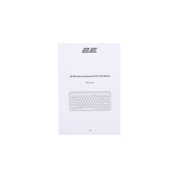 Клавіатура 2E KS250 Wireless USB/Bluetooth UA Black (2E-KS250WBK_UA) зображення 4