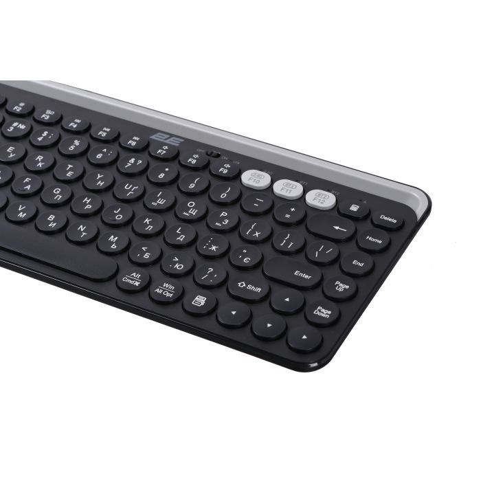 Клавіатура 2E KS250 Wireless USB/Bluetooth UA Black (2E-KS250WBK_UA) зображення 8