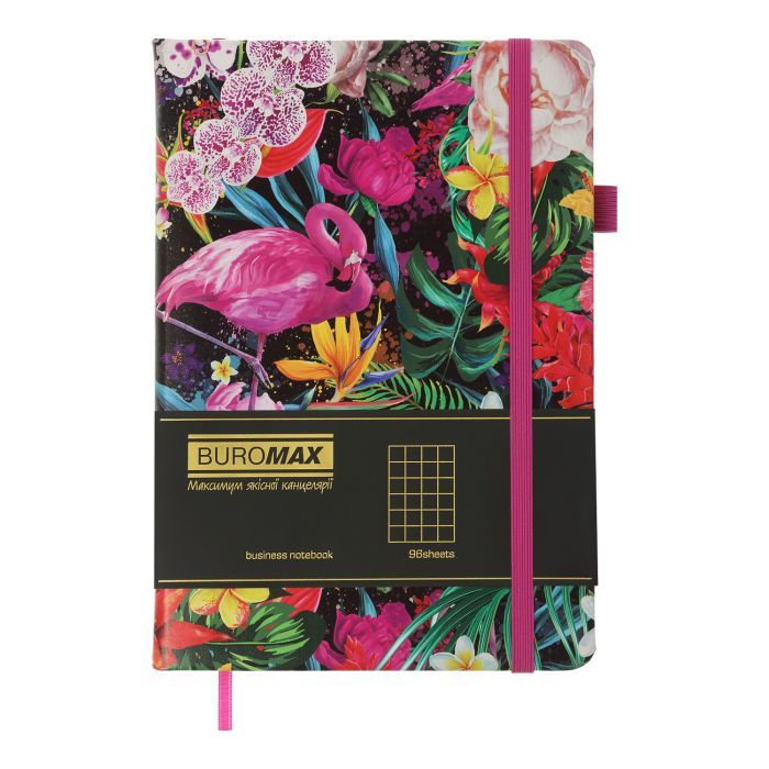 Книга записная Buromax EXOTIC А5 96 листов клеточка, бирюзовый (BM.295124-06) изображение 2