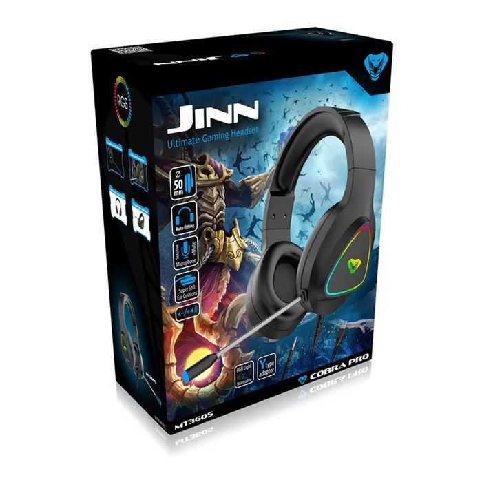 Наушники Media-Tech Cobra Pro Jinn RGB Black (MT3605) изображение 6