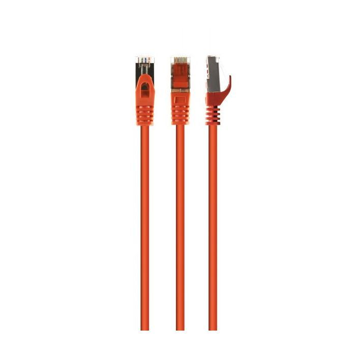 Патч-корд 1м S/FTP Cat 6A CU LSZH orange Cablexpert (PP6A-LSZHCU-O-1M)