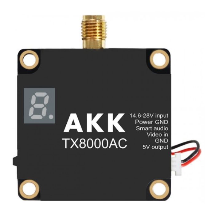 Видеопередатчик (VTX) AKK Ultra Long Range 8W 4.9G-6G 96CH (TX8000AC)