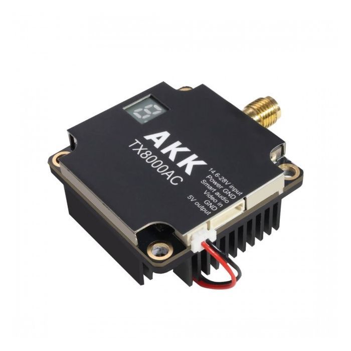 Видеопередатчик (VTX) AKK Ultra Long Range 8W 4.9G-6G 96CH (TX8000AC) изображение 2