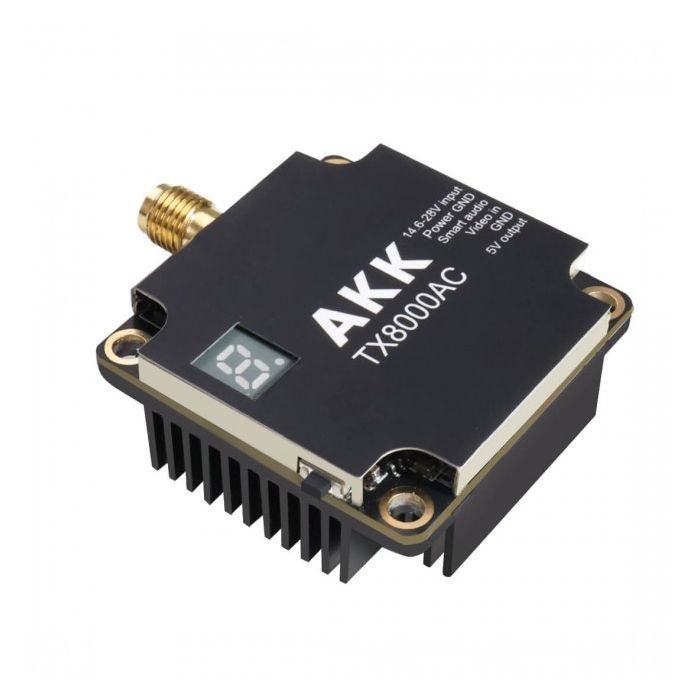 Видеопередатчик (VTX) AKK Ultra Long Range 8W 4.9G-6G 96CH (TX8000AC) изображение 5