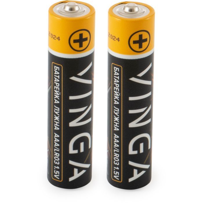 Батарейка AAA LR03 Alkaline 2pcs Blister Vinga (VJABAAA2) изображение 2