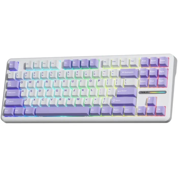 Клавіатура Aula F87 keycap KRGD Blue USB UA White (6948391202464) зображення 3