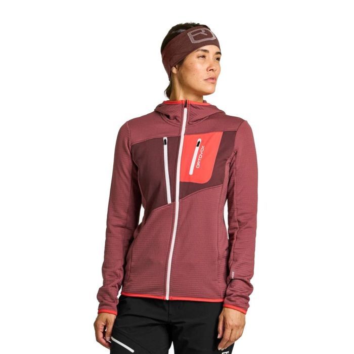 Кофта Ortovox Fleece Grid Hoody Wms mountain rose - S (025.001.1152) изображение 3