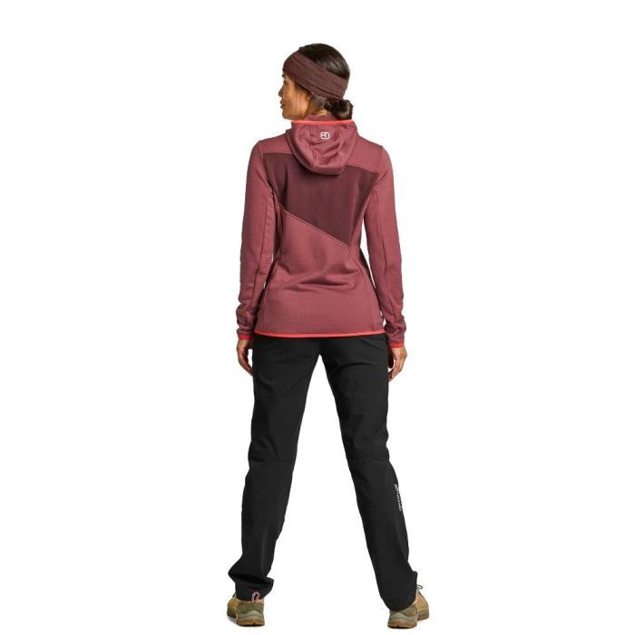 Кофта Ortovox Fleece Grid Hoody Wms mountain rose - S (025.001.1152) изображение 5