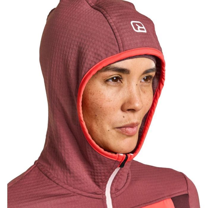 Кофта Ortovox Fleece Grid Hoody Wms mountain rose - S (025.001.1152) изображение 6