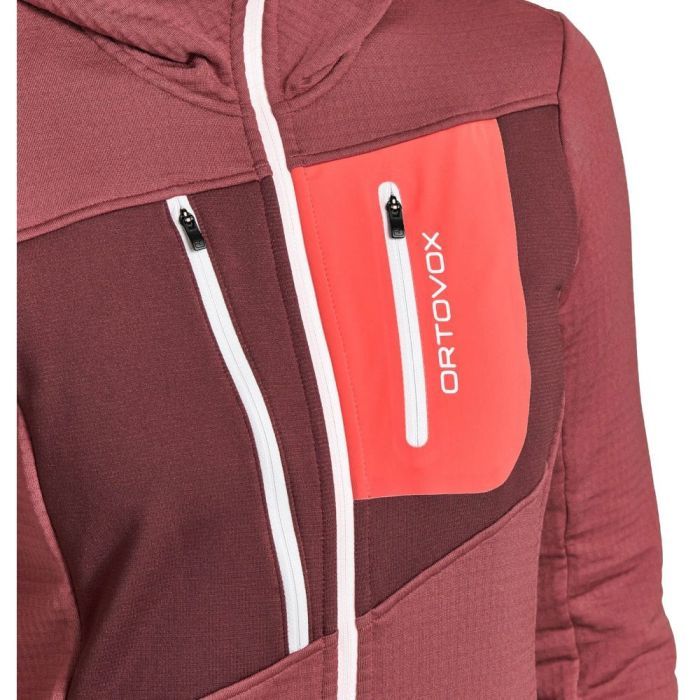 Кофта Ortovox Fleece Grid Hoody Wms mountain rose - S (025.001.1152) изображение 7