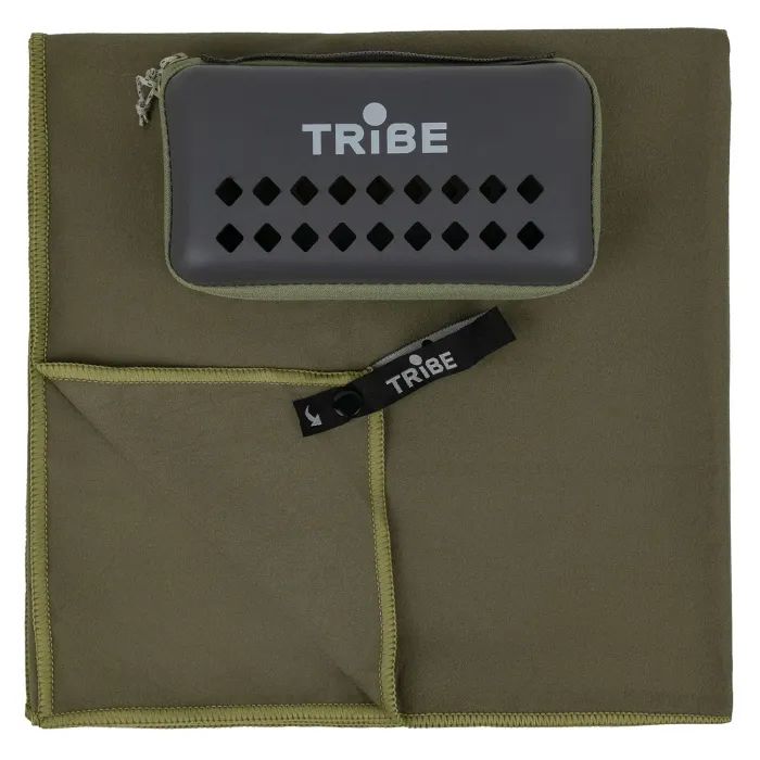 Туристическое полотенце Tribe з мікрофібри в чохлі Pocket Towel 75х150 XL Army-green (T-LC-0001-XL-army-green)