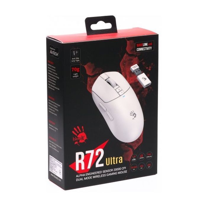 Мышка A4Tech Bloody R72 Ultra Wireless/USB Black (4711421000895) изображение 11