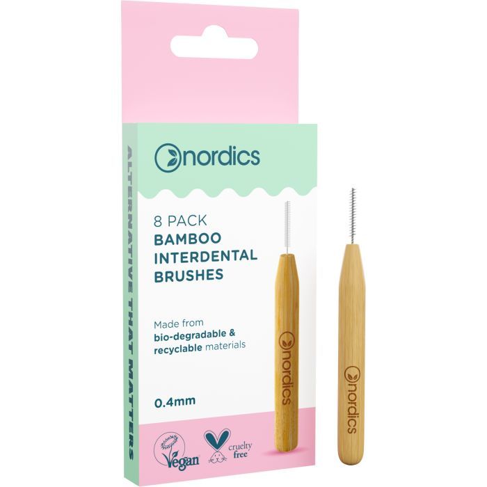 Щетки для межзубных промежутков Nordics Bamboo 0.40 мм 8 шт. (3800500324210)