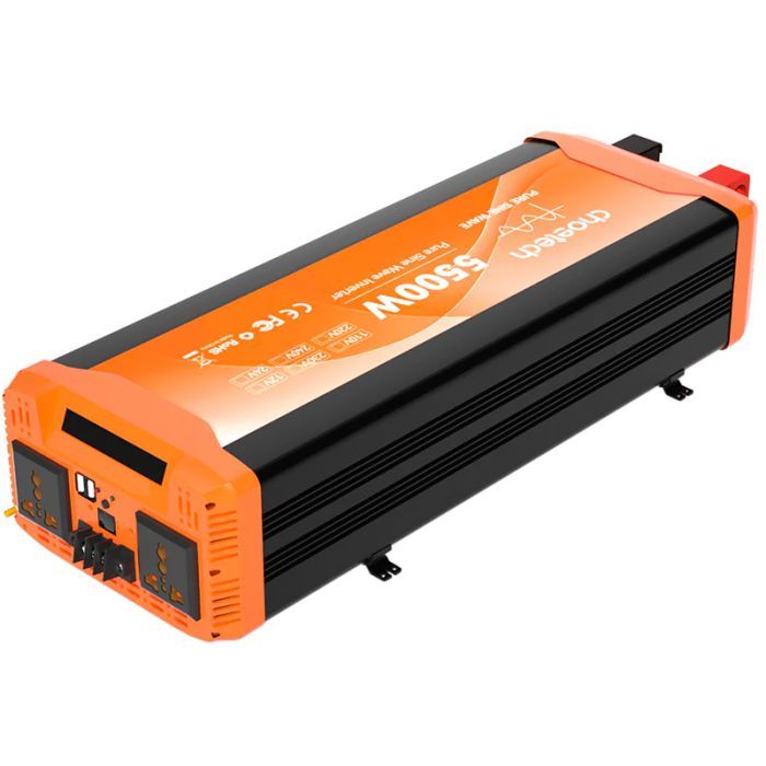 Автомобільний інвертор Choetech 12V/220V 2500 Вт, чиста синусоїда (CJ5000Q-V2) зображення 3