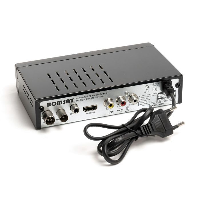 ТВ тюнер Romsat DVB-T2, металл (T7070HD) изображение 5