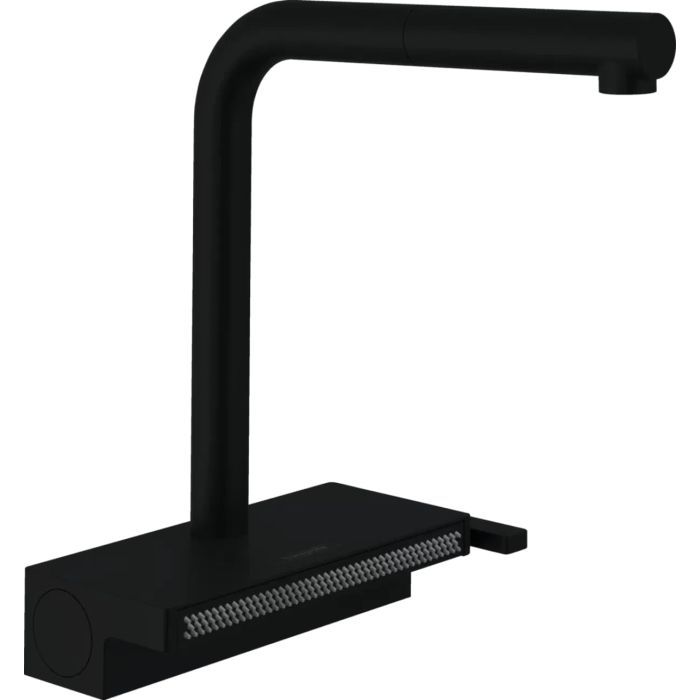 Смеситель Hansgrohe Aquno Select M81 , 21 см, чорний матовий (73836670)