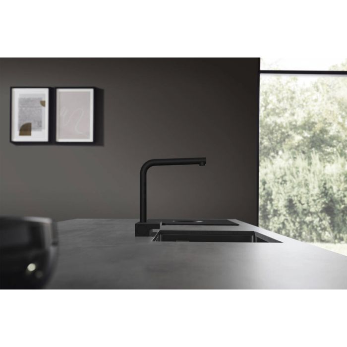 Смеситель Hansgrohe Aquno Select M81 , 21 см, чорний матовий (73836670) изображение 2