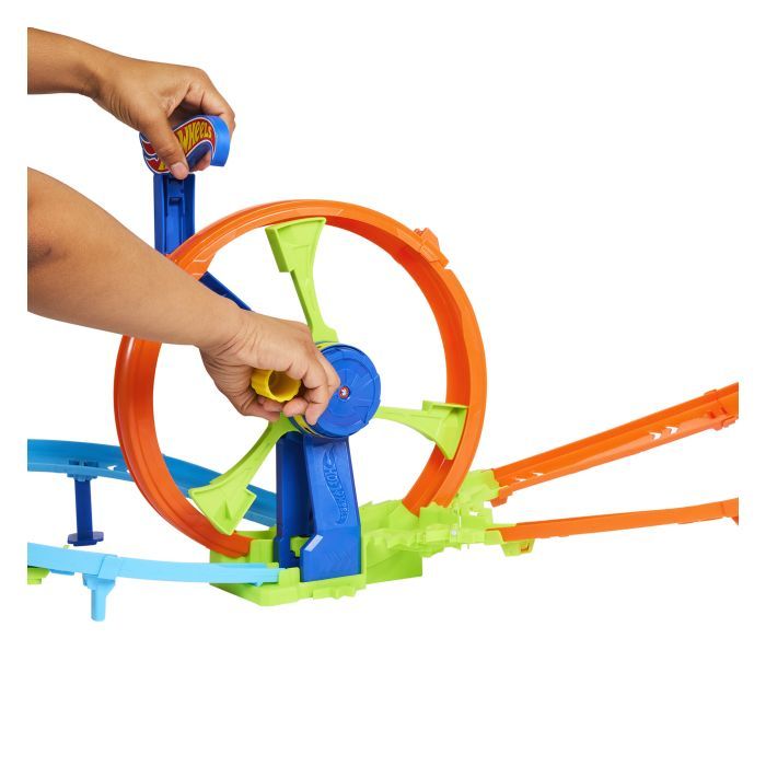 Автотрек Hot Wheels Stunt tracks Гонки на виражах (JBX65) изображение 4