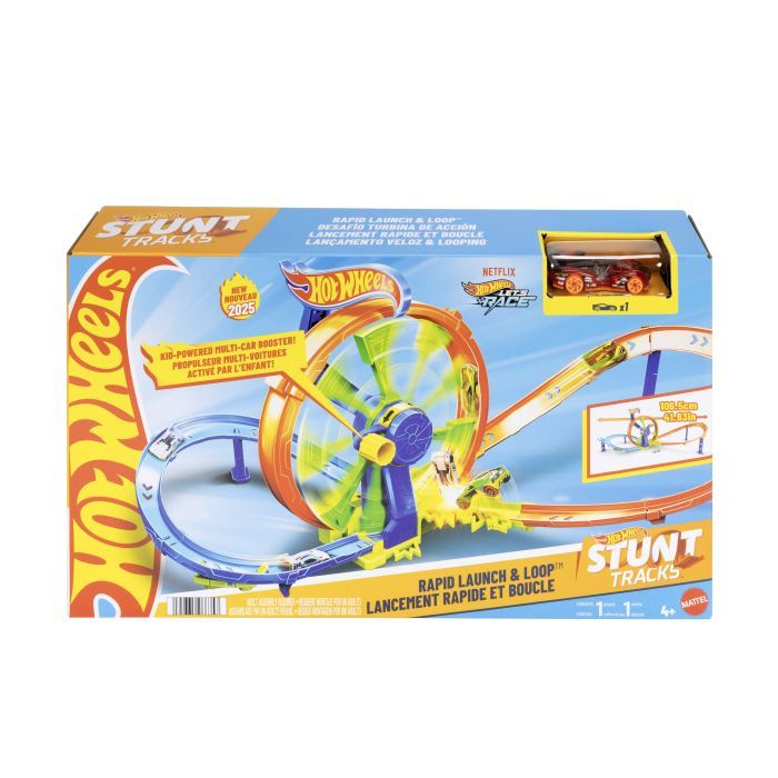 Автотрек Hot Wheels Stunt tracks Гонки на виражах (JBX65) изображение 5
