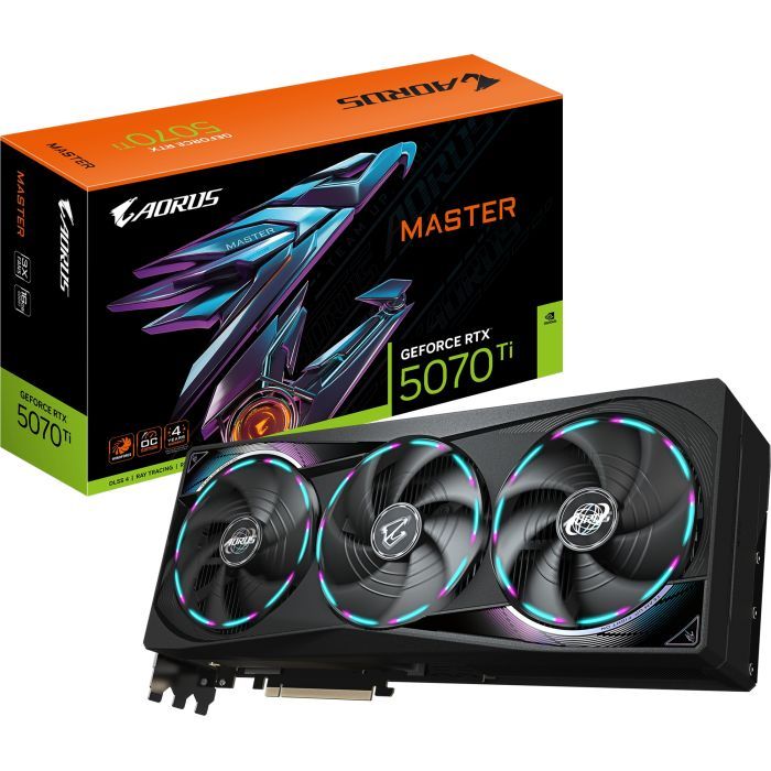 Видеокарта GIGABYTE GeForce RTX5070 Ti 16GB AORUS MASTER (GV-N507TAORUS M-16GD) изображение 10