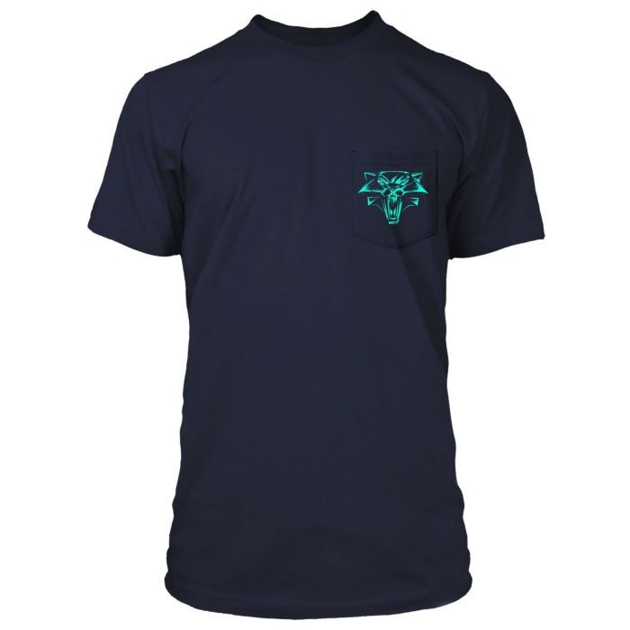 Футболка Jinx The Witcher 3 - Lion of Cintra Pocket Tee Navy, M (JINX-9466M)