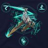 Футболка Jinx The Witcher 3 - Lion of Cintra Pocket Tee Navy, L (JINX-9466L) изображение 3