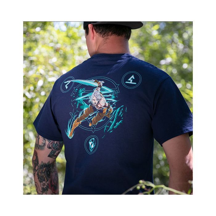 Футболка Jinx The Witcher 3 - Lion of Cintra Pocket Tee Navy, M (JINX-9466M) изображение 5