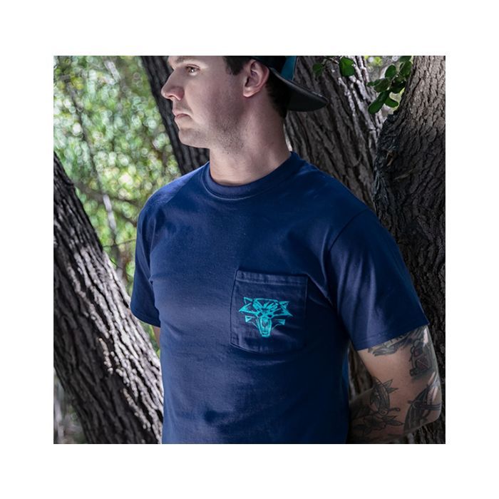 Футболка Jinx The Witcher 3 - Lion of Cintra Pocket Tee Navy, M (JINX-9466M) изображение 6