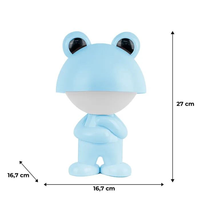 Нічник Kite Світильник LED з акумулятором Dreamy Froggy, блакитний (K25-315-3-3) зображення 6