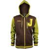 Кофта Jinx Overwatch Varsity Junkrat Zip-Up Hoodie Brown L (JINX-9351L)