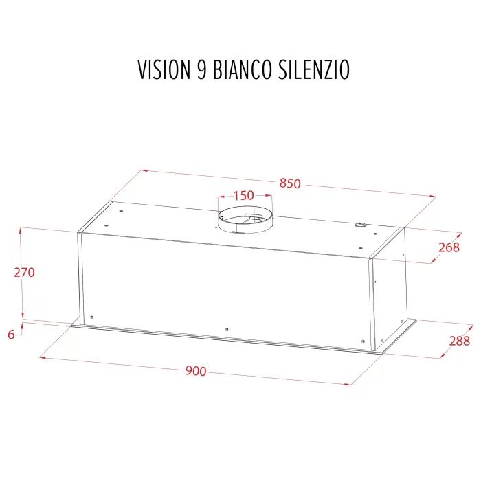 Витяжка кухонна Perfelli DESIGN VISION 9 BIANCO SILENZIO зображення 12