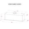 Витяжка кухонна Perfelli DESIGN VISION 9 BIANCO SILENZIO зображення 12