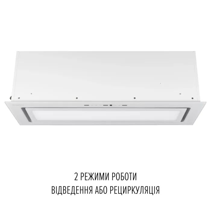 Витяжка кухонна Perfelli DESIGN VISION 9 BIANCO SILENZIO зображення 3