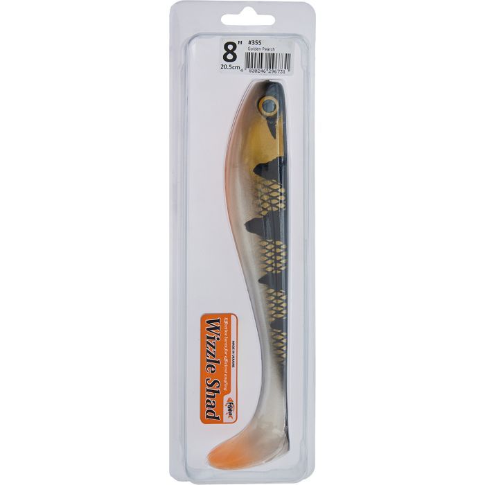 Силікон рибальський FishUP Wizzle Shad 8" 353 - Red Tiger (1шт/уп) (1862.02.20) зображення 2