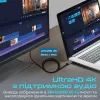 Кабель мультимедійний DisplayPort M to HDMI M 2.0m Promate (prolink-dp200.black) зображення 3