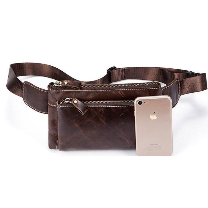 Сумка Vintage Поясная Коричневая (14738)