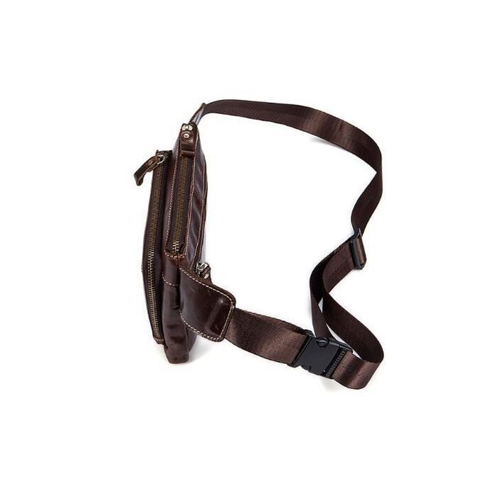 Сумка Vintage Поясная Коричневая (14738) изображение 5