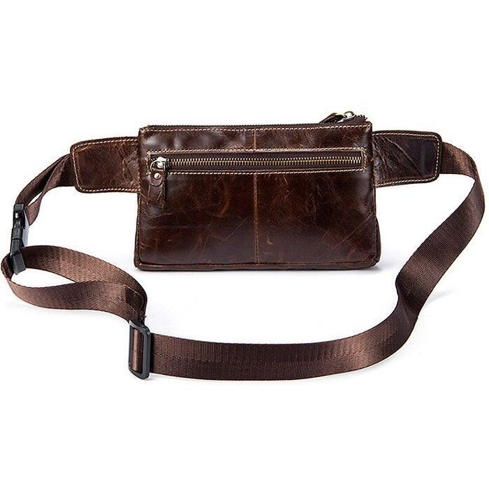 Сумка Vintage Поясная Коричневая (14738) изображение 6